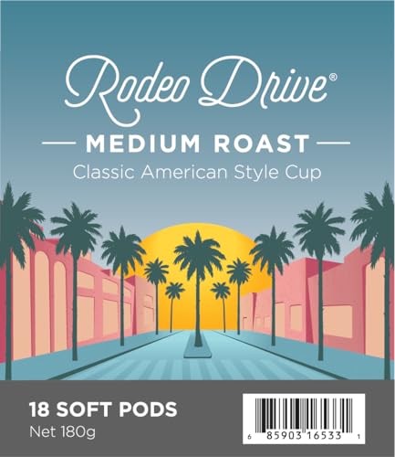Wolfgang Puck Coffee, Rodeo Drive, 9.5 Gram Soft Pods, 18 Count (Pack of 6)