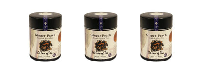 The Tao of Tea, Ginger Peach Black Tea, Loose Leaf, 4-Ounce Tins (Pack of 3)