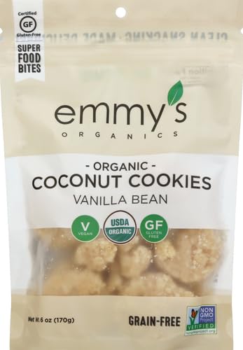 EMMYS Organic Vanilla coconut Macaroons, 6 OZ