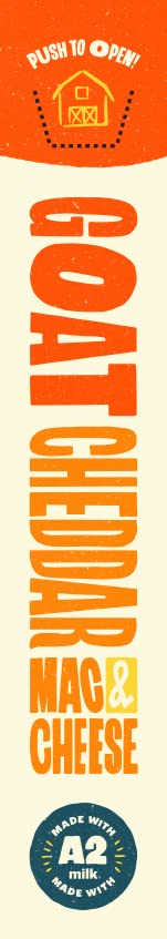 Funny Farm A2 Milk Macaroni And Cheese | Pasta With Cheddar Cheese Flavor - Goat Cheese Mac And Cheese Dinner Bundle (Bulk 8 Pac