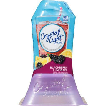 Crystal Light Blackberry Lemonade Liquid Drink Mix, Sugar Free, 1.63 Fl Oz, Pack of 4, Pink