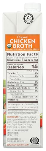 Bonafide Provisions Organic Chicken Broth, Shelf Stable 32 fl oz