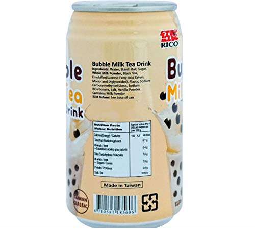 Taiwan Classic Bubble Milk Tea Drink 12.3 Oz (Original, 24 Count)