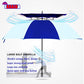 Baraida Golf Umbrella Large 62/68/72 Inch, Extra Large Oversize Double Canopy Vented Windproof Waterproof Umbrella, Automatic Open Golf Umbrella For Men And Women And Family.(68 Inch,White/Blue)