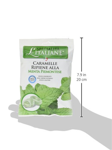 Serra Le Italiane, Italian Natural Hard Candy Filled With Mint From Piedmont Italy, 3.5 Ounce (Pack Of 3)