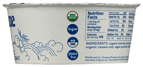 Cocojune Organic Pure Coconut, White, 4 Ounce (Pack of 1)