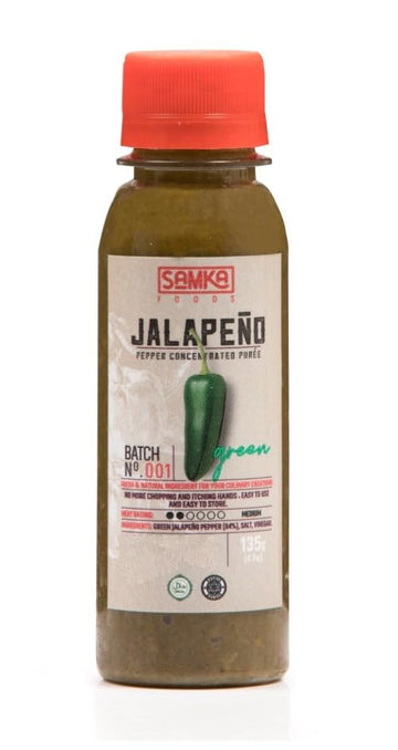 Samka Foods Green Jalapeo Pepper Concentrated Puree Sauce, Natural Spicy Bitter Paste - 500 g