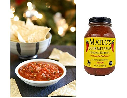 Mateo'S Gourmet Salsa Medium Spice 2 Jars 32Oz/907G