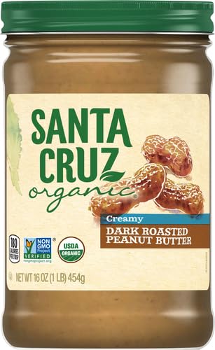 Santa Cruz Organic - Peanut Butter Organic Dark Roast Creamy - Case Of 6-16 Ounce