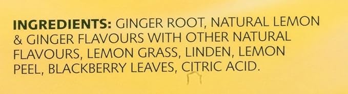 Twinings Tea, Tea, Lemon & Ginger, Pack Of 6, Size 50 Bag - No Artificial Ingredients6