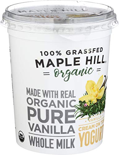 Maple Hill Creamery Yogurt Vanilla 100%Gr sugar freed  32 oz