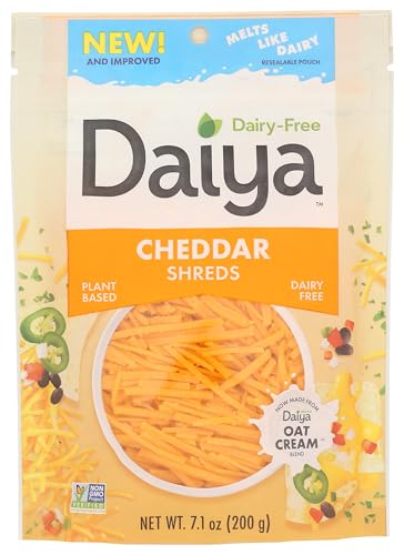 Daiya, Dairy Free Cutting Board Cheddar Style Vegan Cheese Shreds, 7.1 Ounce