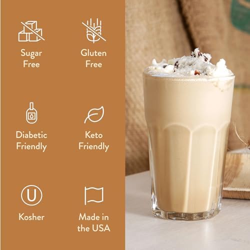 Jordans Skinny Syrups Sugar Free Coffee Syrup, Italian Wedding Cake Flavor, 25.4 Fl Oz, Gluten Free, Keto Friendly