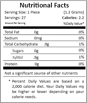 Spry Xylitol Chewing Gum - Sugar-Free, Aspartame-Free, Gluten-Free - 27 Count - Green Tea Flavor