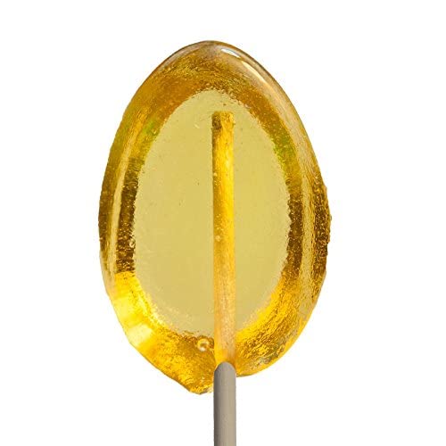 Melvillecandy Hard Candy Clover Honey Spoons Lollipop On Wooden Ball Sticks, 5 Count Bag