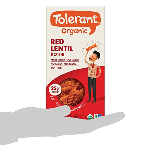 Tolerant Organic Pasta - Red Lentil Rotini - Case Of 6 - 8 Oz(D0102Hxxjgy.)