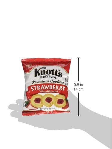 Knotts Berry Farm Strawberry Shortbread Cookies 24/2 Oz