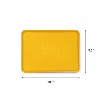 Great Jones Little Sheet Pan (Mustard) | Nonstick, Quarter-Sheet Pan | Aluminized Steel, 13.5'' X 9.5'' | For Baking, Roasting,