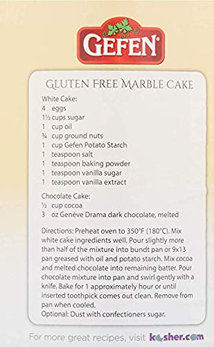 Gefen Pure Gluten Free Potato Starch, 24Oz (2 Pack = 3Lbs) For Cooking & Baking | Resealable Container | Excellent Fried Chicken