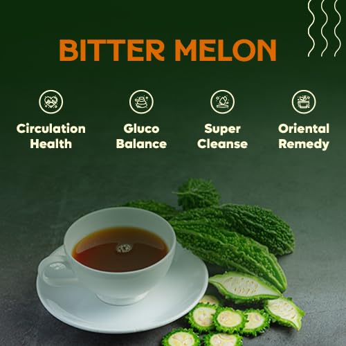 DALAMHARI Bitter Melon Tea Bags | 30 Count | Herbal Tea for Digestive Support