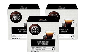 Nescafe Dolce Gusto Coffee Pods  Espresso Intenso  16 capsules (Pack of 3)