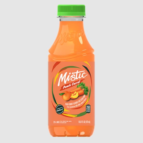 Peach Carrot Juice 16 Fl Oz (12 Pack, Peach Carrot)