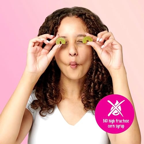 Katjes Plant Based Sour Gummy Candy - Passion Fruit, Orange, Lime, Raspberry & Black Currant Flavored Sour Gummies - Palm Oil Fr