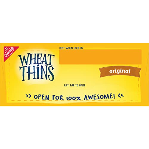Wheat Thins Original Snacks, Whole Grain Wheat Crackers, Bulk Snack Crackers, 6-8.5 oz Boxes