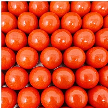 Bayside Candy 1'' Large Gumballs - Colored Gumball Collection - Gumball Machine - Shimmer And Solid Colors (Red Gumballs 1'' Lar