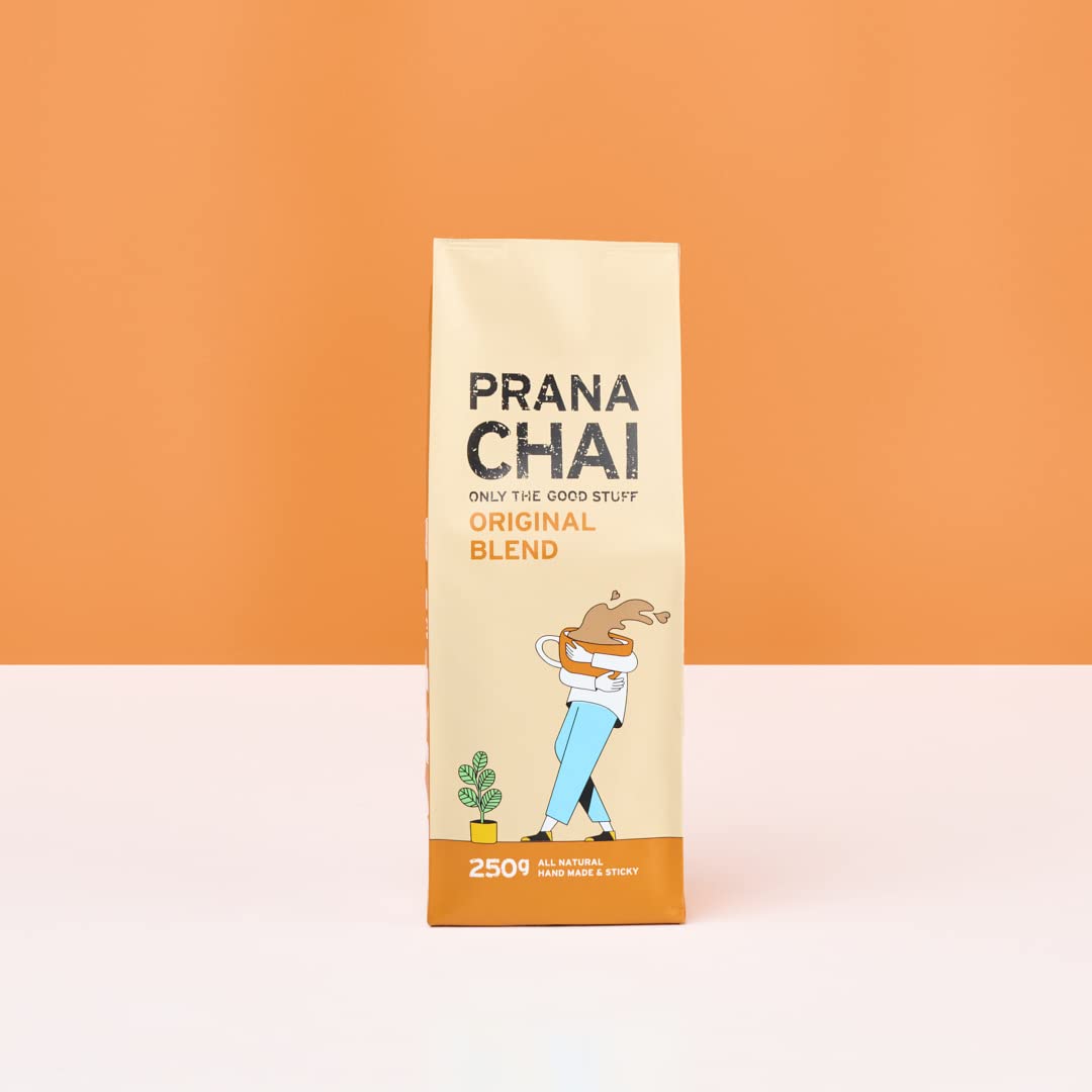 Prana Chai Original Masala Blend 250 G - All-Natural, No Sugars, No Syrups, No Concentrates, No Preservatives. Only The Good Stu