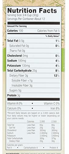 365 by Whole Foods Market Organic Wheat Waffles Cereal, 13 Oz - Healthy Breakfast Option, Whole Grain, Delicious and Nutritious