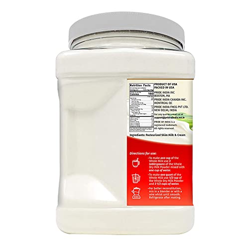 Whole Dry Milk Powder - 2.2 Pounds / 1 Kilo Jar (30+ Servings) - Proudly Made in America - Healthy Nourishing Essentials by Gree