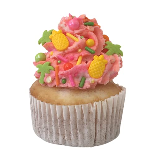 Cool Mom Sprinkles Hawaiian Luau Sprinkles - 4 oz. Gluten-Free Tropical Decor for Cakes, Cupcakes, Cookies & Desserts