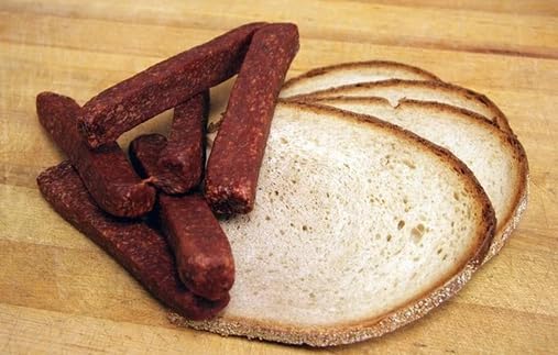 Gourmet Market Swiss Style Landjäger Sausage 1Lb - Authentic Taste, 16 Ounces