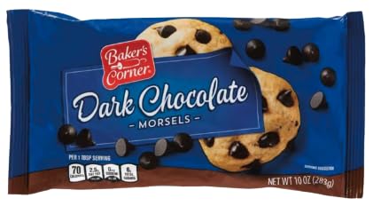 Gourmet Baking Morsel Chips 10-12 oz Butterscotch, White, Semi-Sweet, Dark, Belgian Premium Chocolate Chips Includes ( 2 BAGS ) 