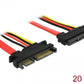 Delock Sata Extension Cable 20Cm 22Pin Male To 22Pin Female
