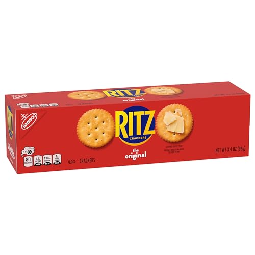 RITZ Original Crackers, Snacks for Kids and Adults, Bulk Lunch Snacks, 12- 3.4 oz. Boxes