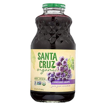 Santa Cruz Organic Concord Grape Juice, 32 Ounce -- 12 per case.