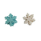 Homankit 50Pcs Edible Cupcake Toppers Snowflakes For Cake Decorating Christmas Winter Frozen Birthday Party Decoration Blue And