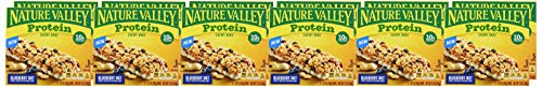 Nature Valley Protein Granola Bars, Blueberry Nut, Chewy Snack Bars, 5 Bars, 7.1 Oz (Pack Of 12)