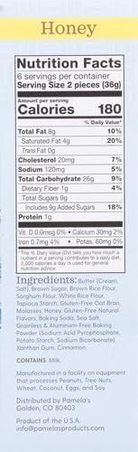 Pamelas Products Gluten-Free Graham Crackers Honey - 7.5 oz (Pack of 2)