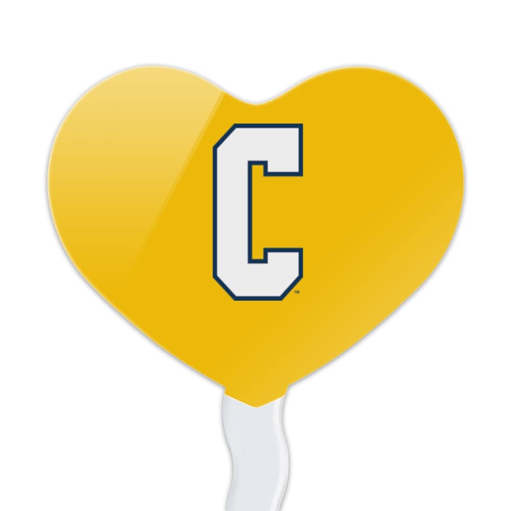 GRAPHICS & MORE Cupcake Picks Set of 6, Acrylic, Coppin State University, Heart Love Design, One Size