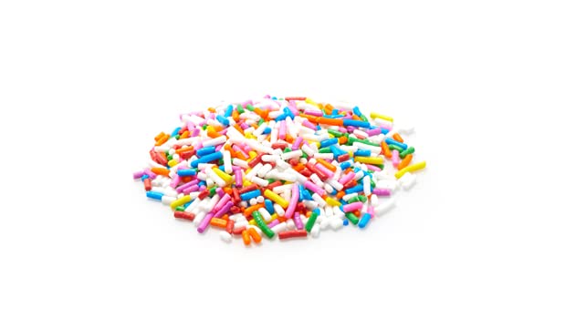 Yupik Rainbow Sprinkles, 2.2 Lb, Low In Sugar, Cholesterol-Free, Sodium-Free, Kosher, Dessert Topping