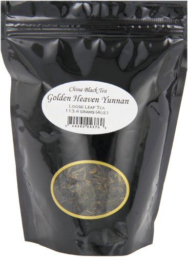 English Tea Store Loose Leaf, Golden Heaven Yunnan China Black Tea, 4 Ounce