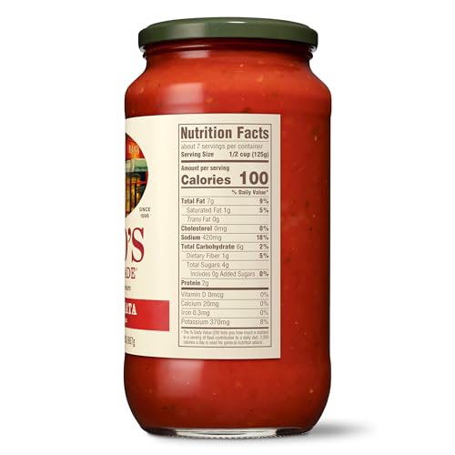 Raos Homemade All Natural Arrabbiata Sauce, 32 Ounce (Pack of 6)
