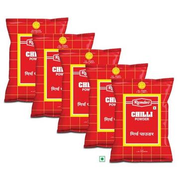 Ramdev Chilli Powder 100 Gm Pack Of 5(500Gm)