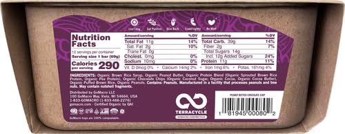 Gomacro Organic Peanut Butter Chocolate Chip, 2.5 Ounce (Pack Of 15)