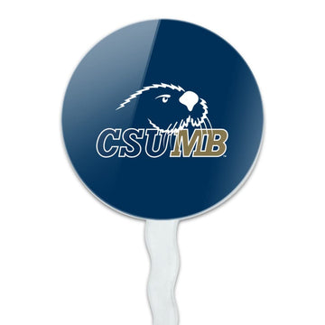 California State University Monterey Bay Primary Logo Cupcake Picks Toppers Decoration Set Of 6