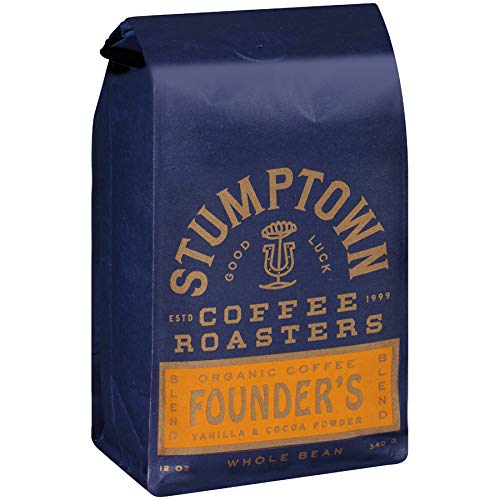 Stumptown Coffee Roasters, Medium Roast Organic Whole Bean Coffee - Founders Blend Bag with Flavor Notes of Vanilla and Cocoa P
