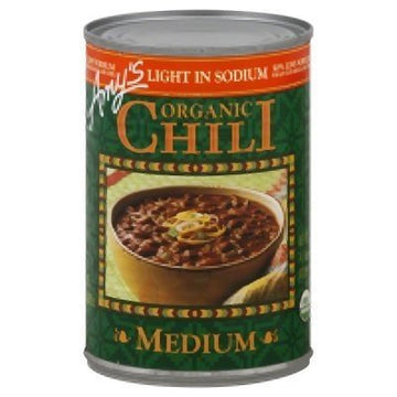 Amy's Light in Sodium Organic Medium Chili, 14.7-Ounce Cans ( Value Bulk Multi-pack)(Pack of 60)60